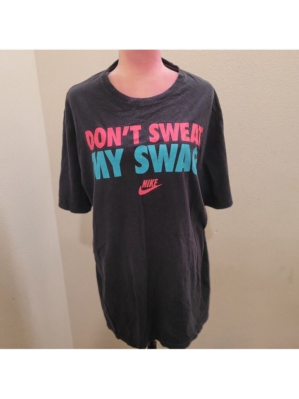 Nike Kids Black T-Shirt with Colorful Print